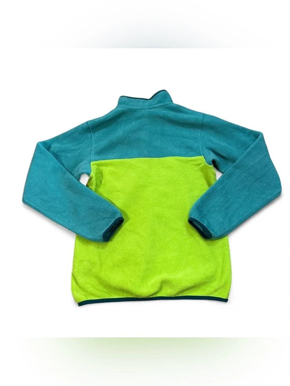 Patagonia‎ Synchilla Women’s Green Teal Quarter Snap-T  Fleece Jacket Size S